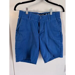 Under Armour Blue Flat Front Chino Shorts Size 30 Inseam 8" VGUC